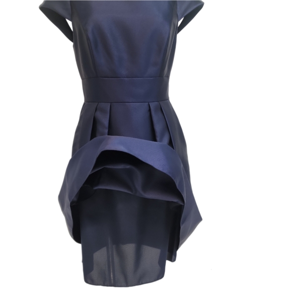 Alfred Sung Satin Twill Cocktail Dress D766 NWT - Picture 5 of 8